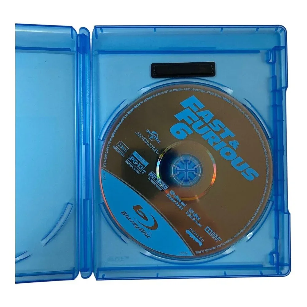 Fast  Furious‎ 6 (Blu-ray, 2013) Action, Vin Diesel, Paul Walker, Dwayne Johnson